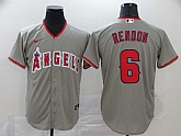 Angels 6 Anthony Rendon Gray 2020 Nike Cool Base Jersey,baseball caps,new era cap wholesale,wholesale hats